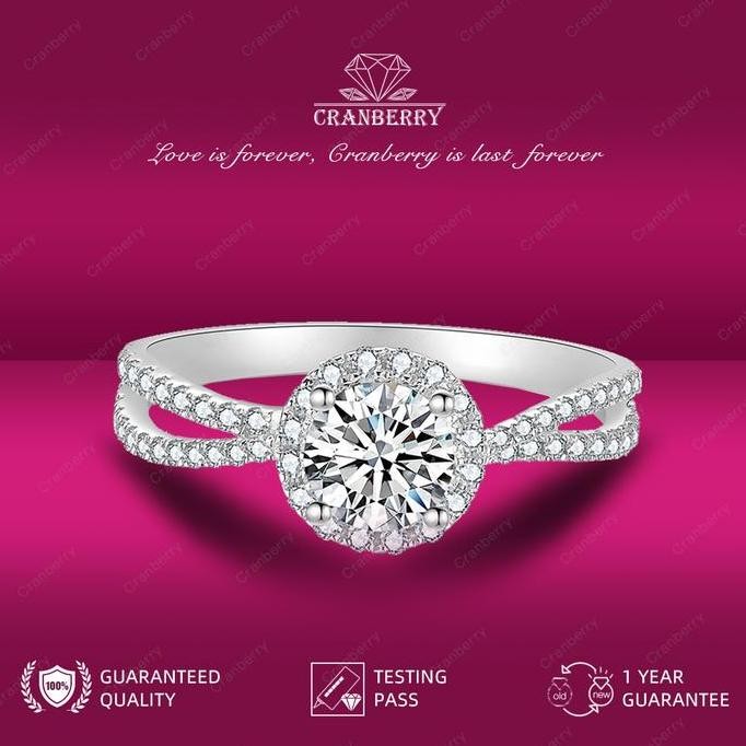 Cincin Wanita Jewellery Perhiasan Ring Tunangan Nikah Kawin wedding Lapisan Aesthetic Adjustable Tun