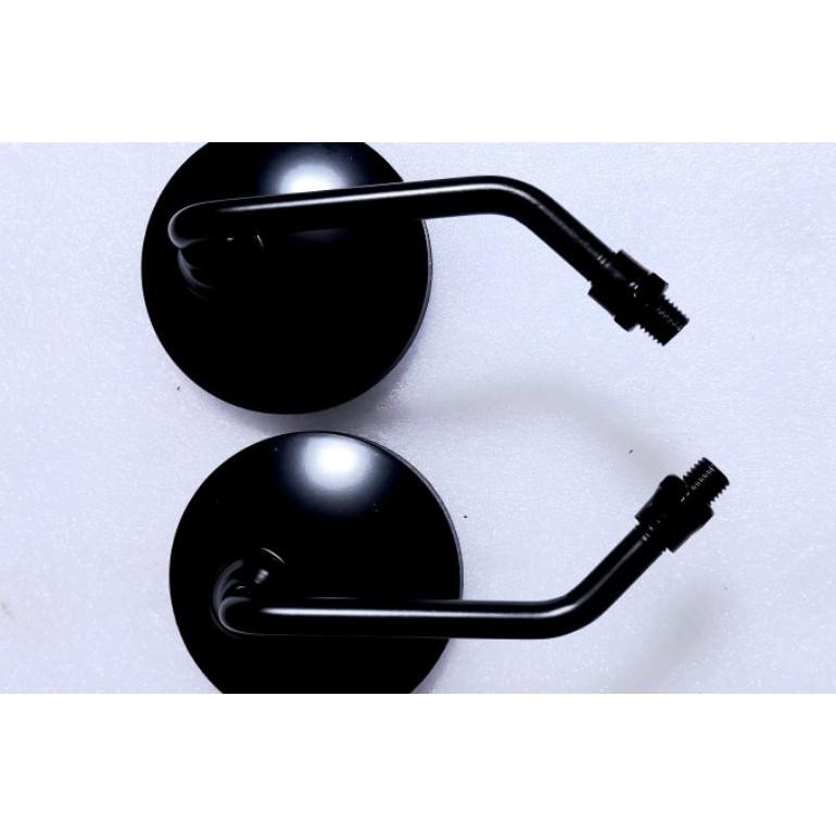 Spion Bulat Batang Pendek/Spion Retro Hitam Motor Honda Universal