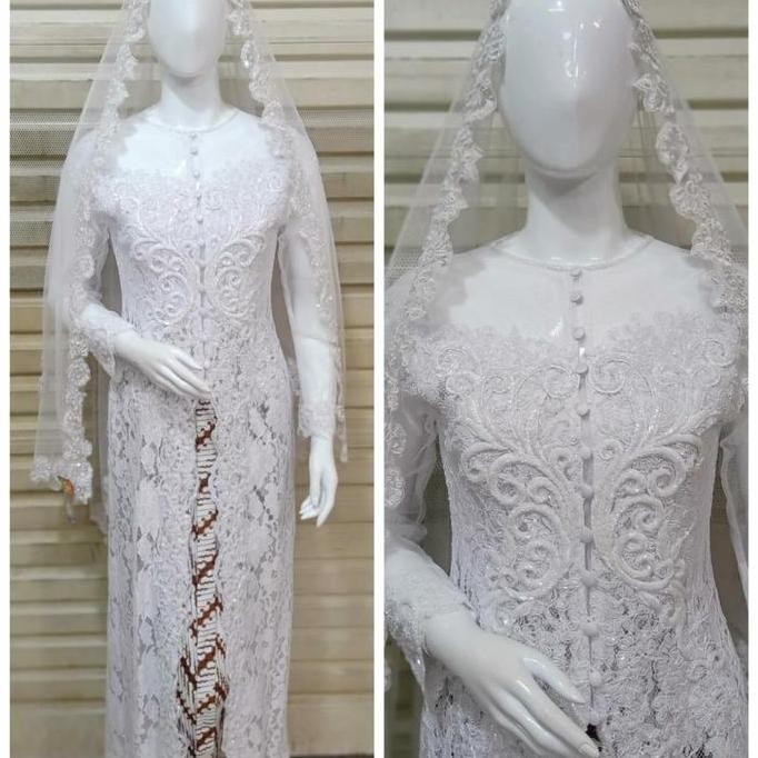 KEBAYA AKAD NIKAH/kebaya pengantin akad termurah/kebaya akad modern
