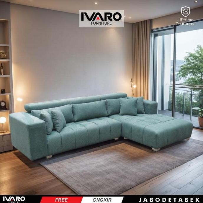READY SOFA L MINIMALIS IVARO SOFA RUANG TAMU MODERN SCANDINAVIAN KASUAL