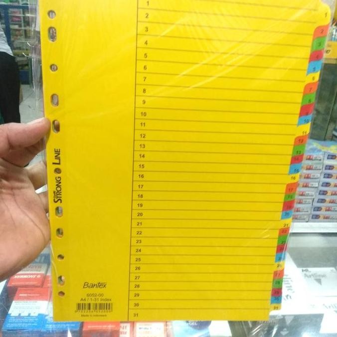 

Sale Divider Bantex A4 1 - 31 6052 / Pembatas Kertas