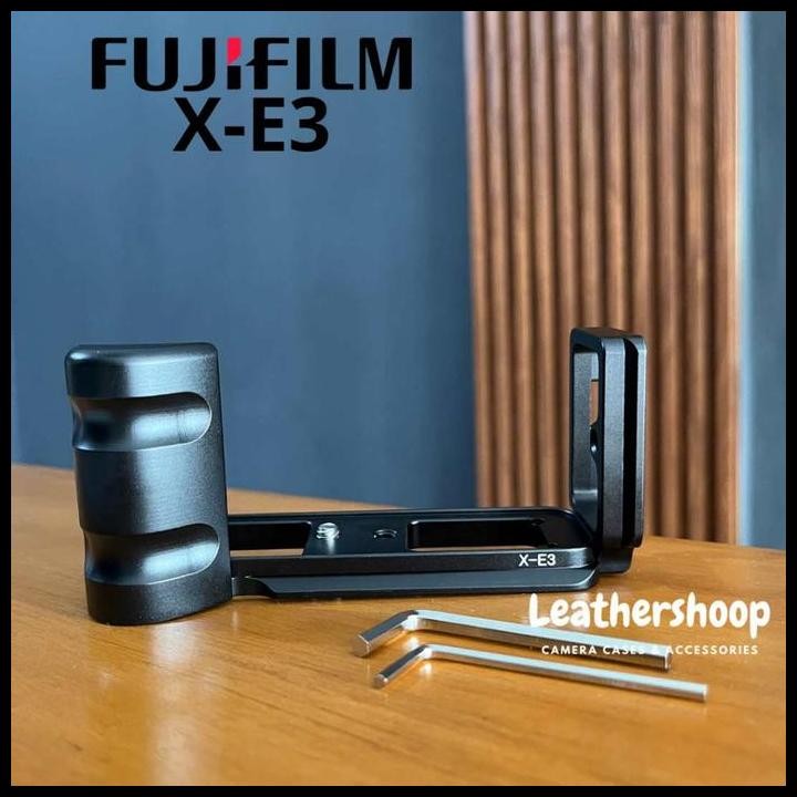 L Plate Hangrip Fujifilm XE3 Fuji X-E3 Grip Bracket Handling Logam