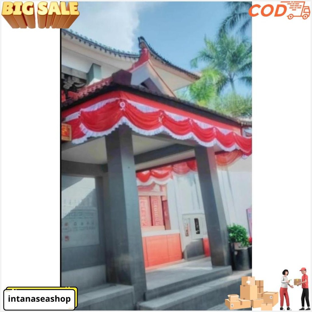 Bendera Kantor Tenda Rumbai Tenda Merah Putih Gratis Ongkir