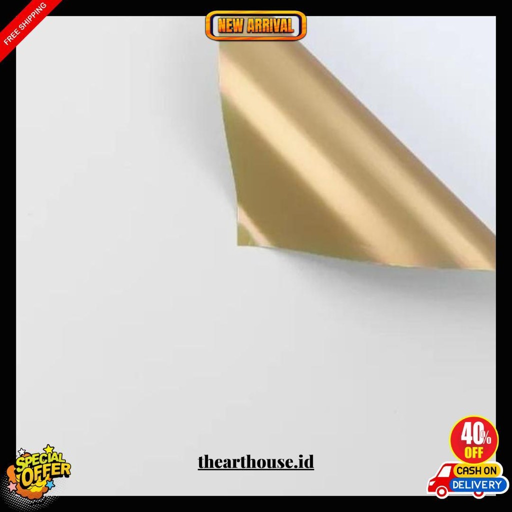 

Oy 2 Side Golden Isi 20 Kertas Bunga Buket / Flower Wrapping Paper - Rictoria R Gold Bisa Cod