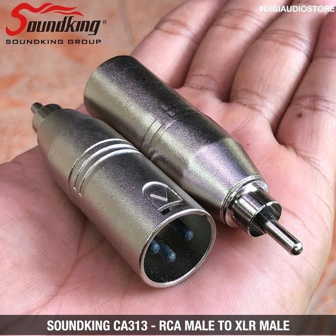 READY CONVERTER AUDIO ADAPTER JACK RCA MALE TO CANON XLR MALE - KONVERTER RCA KE XLR