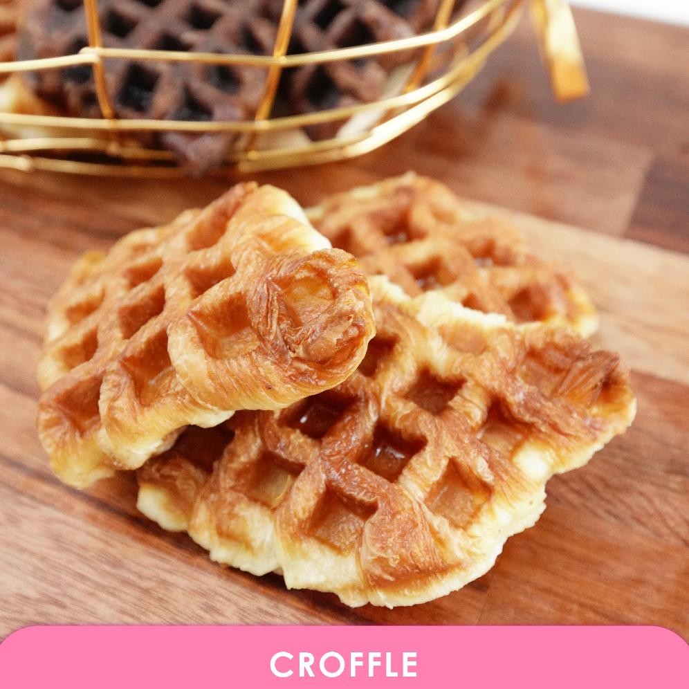 

Promoo!! C BAKES Croffle Original & Dark Choco 3 pcs HALAL