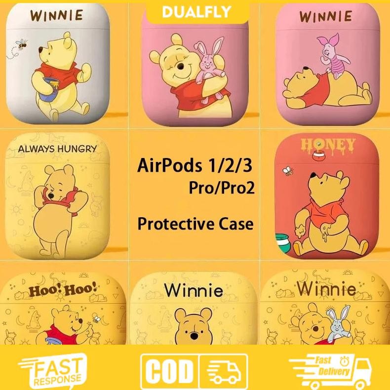 [PROMO KEMBAR] Cute Teenie Weenie Pelindung Airpods Case Frosted Cartoon For AirPods Gen 1/2/3 Pro P