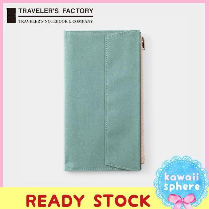 

Travelers Notebook Regular Size Papercloth Zipper | Sky | Paper Cloth