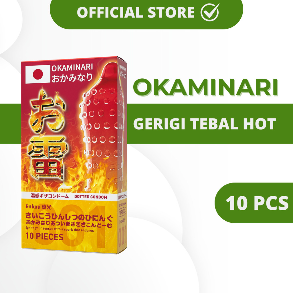 Condom Okaminari - Gerigi Tebal Hot Isi 10 Pcs