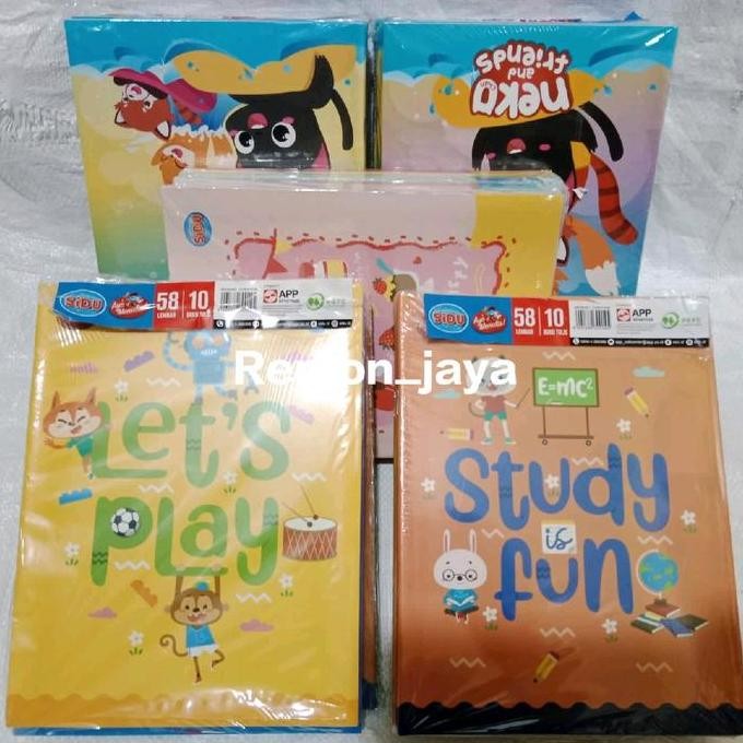 

10 Pcs Buku Tulis Sidu Isi 58 Lembar Dan 38 Lembar