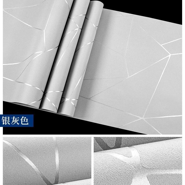 Model Baru Wallpaper Dinding Motif Keramik Polos Putih Ukuran 9 s/d 10 meter X 45cm