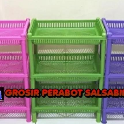 Rak Bumbu Dapur Plastik Serbaguna Susu 3 Jumbo Dx