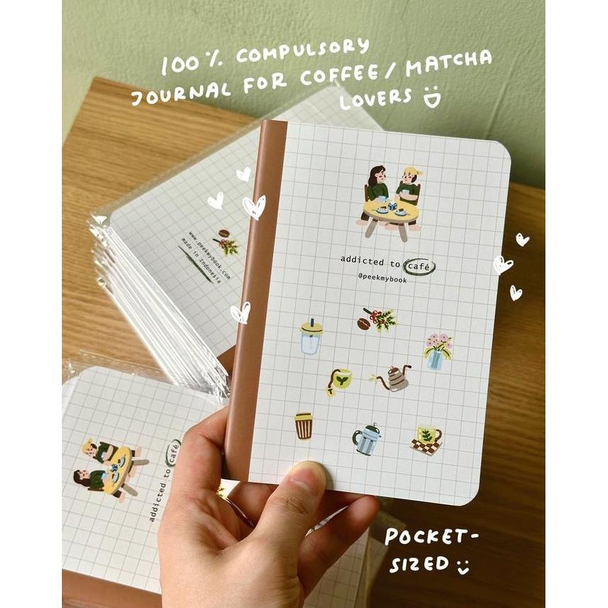 

Addicted To Cafe Peekmybook / Review Notebook / Buku Pecinta Kopi & Matcha / Coffee Matcha Journal