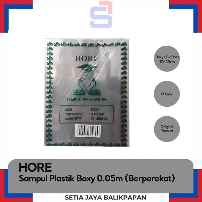 

```````] Sampul Buku Plastik Opp HORE