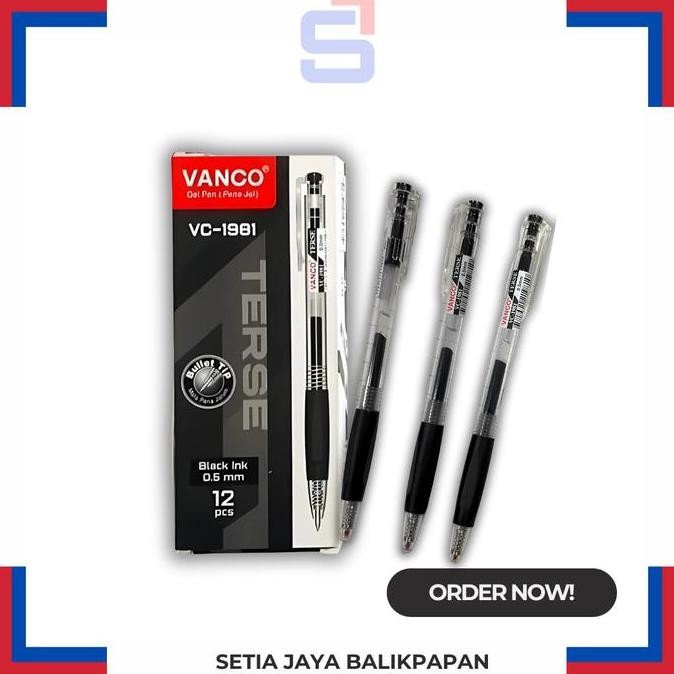 

:>:>:>:>] Pulpen Vanco VC-1981 Gel Pen 0,5mm