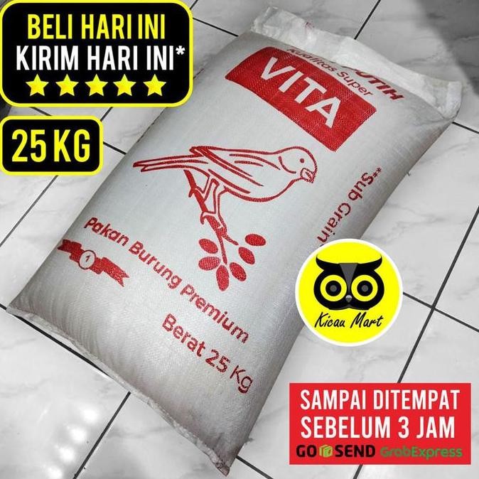 $$$$] KICAU MART PAKAN BURUNG BIJI MILET VITA KARUNGAN KARUNG GROSIR MAKANAN HARIAN LOVEBIRD KENARI