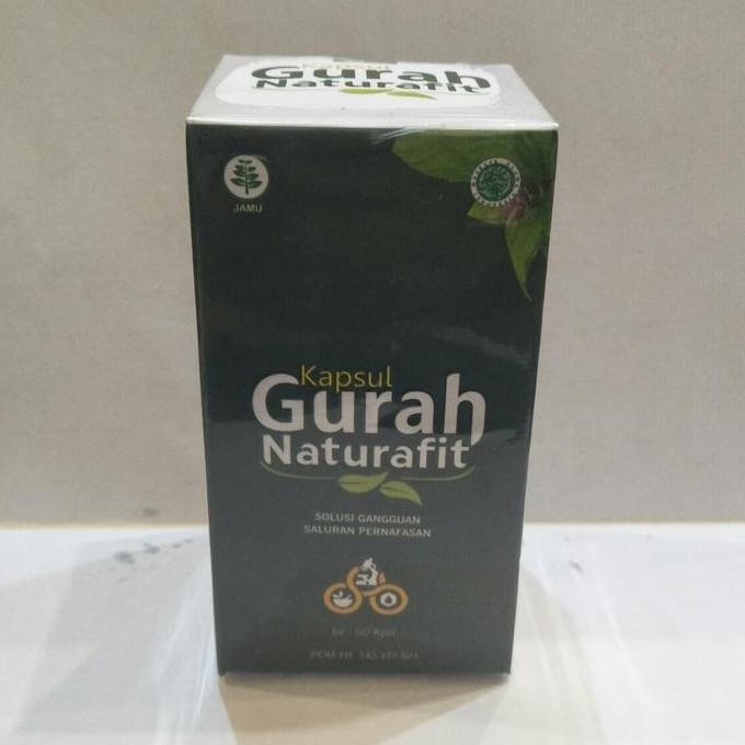 Kapsul Gurah Naturafit 30 Kapsul Obat Herbal Pernafasan Flu Batuk Asma
