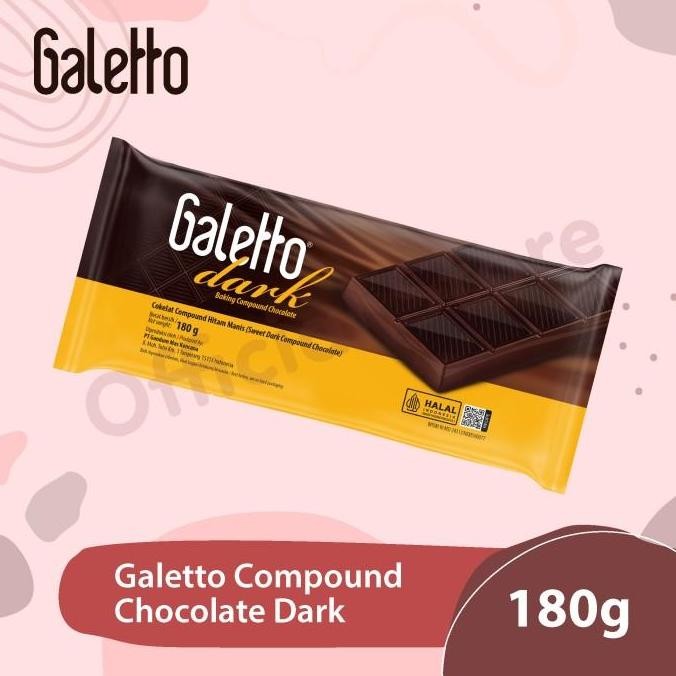 

*#*#*#] Galetto Dark Compound 180gr (Coklat Blok)