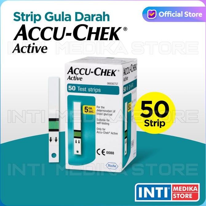 ACCU CHECK - ACCU CHECK ACTIVE STRIP / STRIP ACCU CHECK ISI 50 ORIGINAL DAN TERPERCAYA