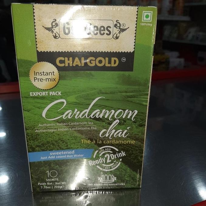 

~~~~~] geebees chai gold cardamon sweetened 220 gm