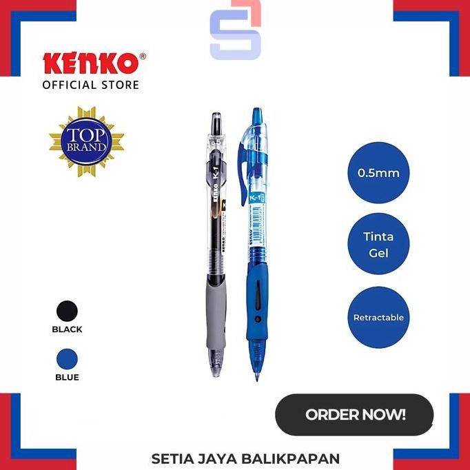 

=====] Pulpen Gel Kenko K-1 Hitam/Biru