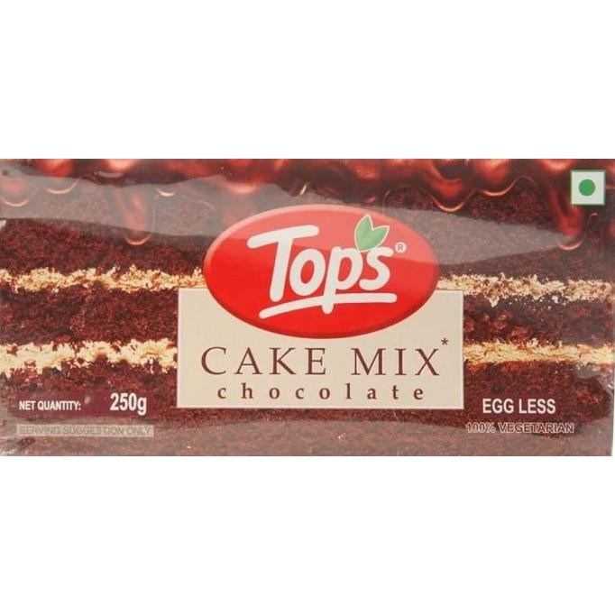 

`````````] TOPS CAKE MIX CHOCOLATE EGG LESS 225G