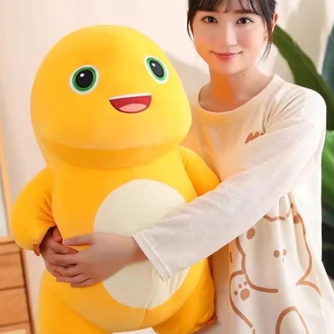 Boneka Dino Naloong Jumbo Ukuran 60 Cm Boneka Dino Kuning Boneka Dino Nailong Dino Nailoong