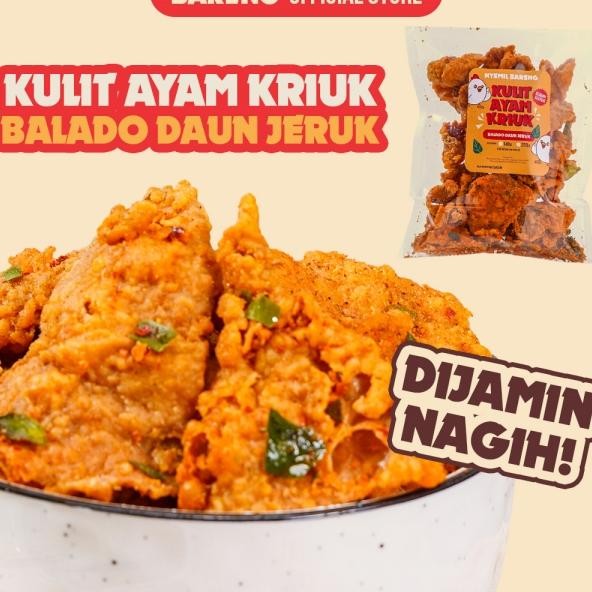 

Lahap Bareng Kulit Ayam Kriuk Crispy Rasa Balado Daun Jeruk Cemilan Enak Bergizi Halal Praktis Tanpa Pengawet