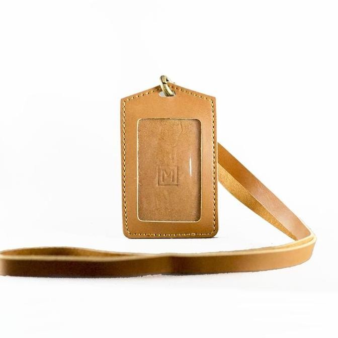 

Mekafa Facard Brown Id Card Holder - Name Tag Kulit Sapi Asli Original