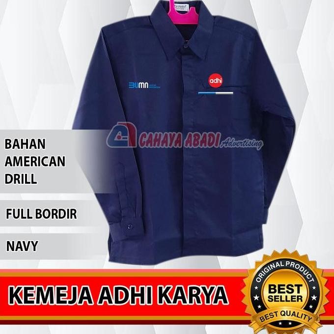 Kemeja BUMN Adhi Karya Seragam BUMN Adhi Karya Navy