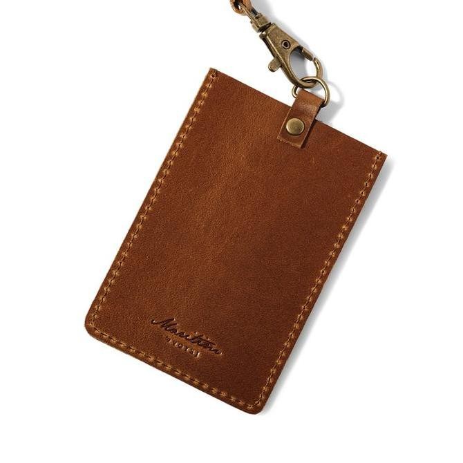 

Maritim Kei Id Card Holder Lanyard Kulit Asli Tali Gantung Elegan Original