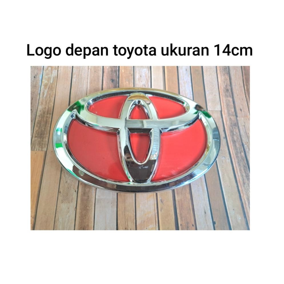 Emblem Logo Toyota Avanza 2012 - 2015 14cm / Logo Depan Avanza Grill Logo Depan Toyota Avanza Kijang