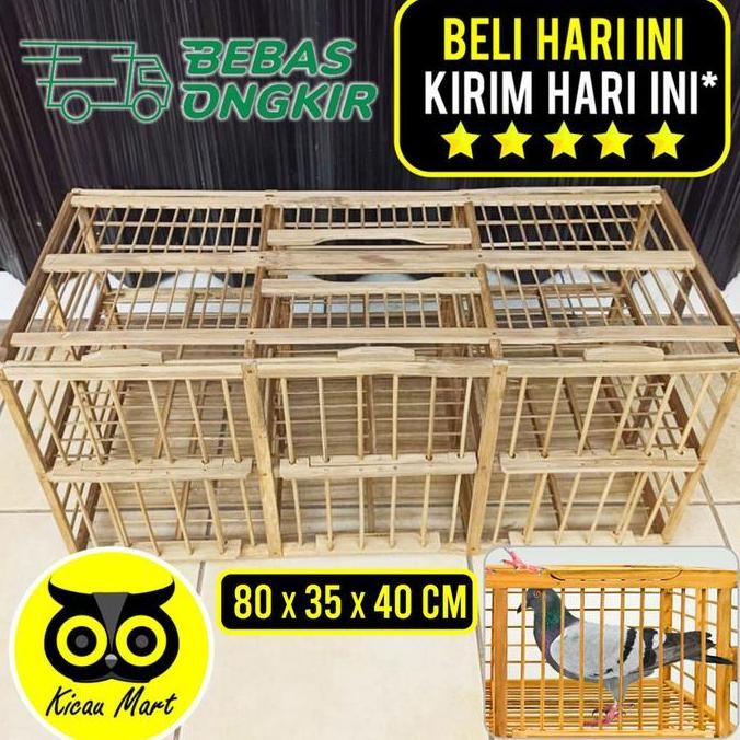 @=@=@=@=] DONGDANG MERPATI 3 PASANG 6 PINTU KANDANG KURUNGAN BURUNG DARA DN3DNG