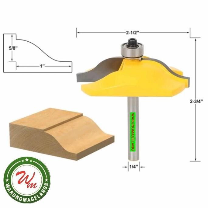Mata Bor Pisau Profil Panel Pintu Kusen Jendela Sambung Kayu Tongue