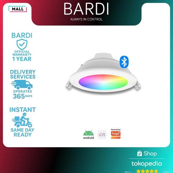 Sale Bardi Smart Beacon Panel Downlight 8W Rgbww Bluetooth Lampu