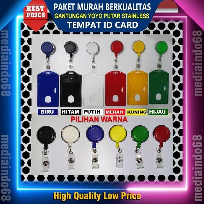 

Yoyo Gantungan Id Card Putar Stainless - Gantungan Bri Kantor Original