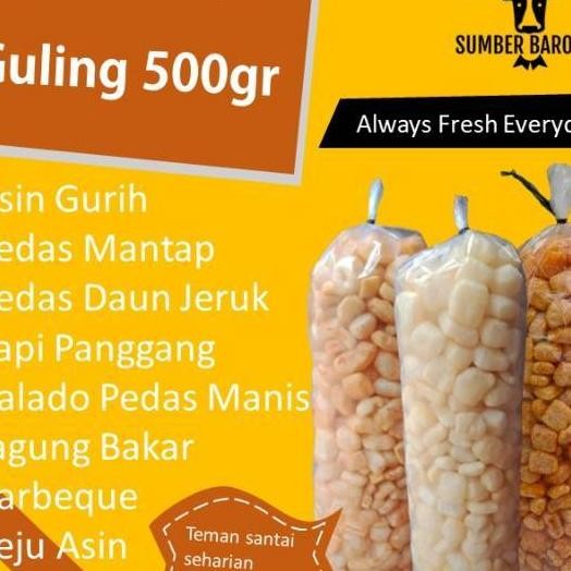 

Kerupuk Kulit Sapi Matang Gram Rasa Pedas Asin Krupuk Rambak Sapi Dorokdok Krecek Jangek
