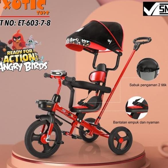Sepeda Roda 3 Anak Exotic Et 60378 Lampu Sepeda Bayi Usia 14 Thn