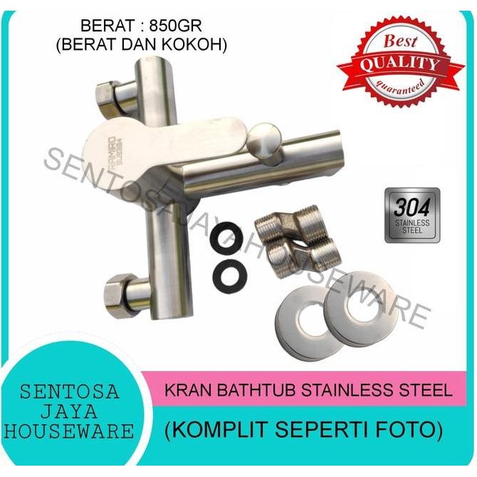 HARGA DISC - KRAN SHOWER BATHTUB PANAS DINGIN STAINLESS SUS304 - KRAN  MIXER SUS304
