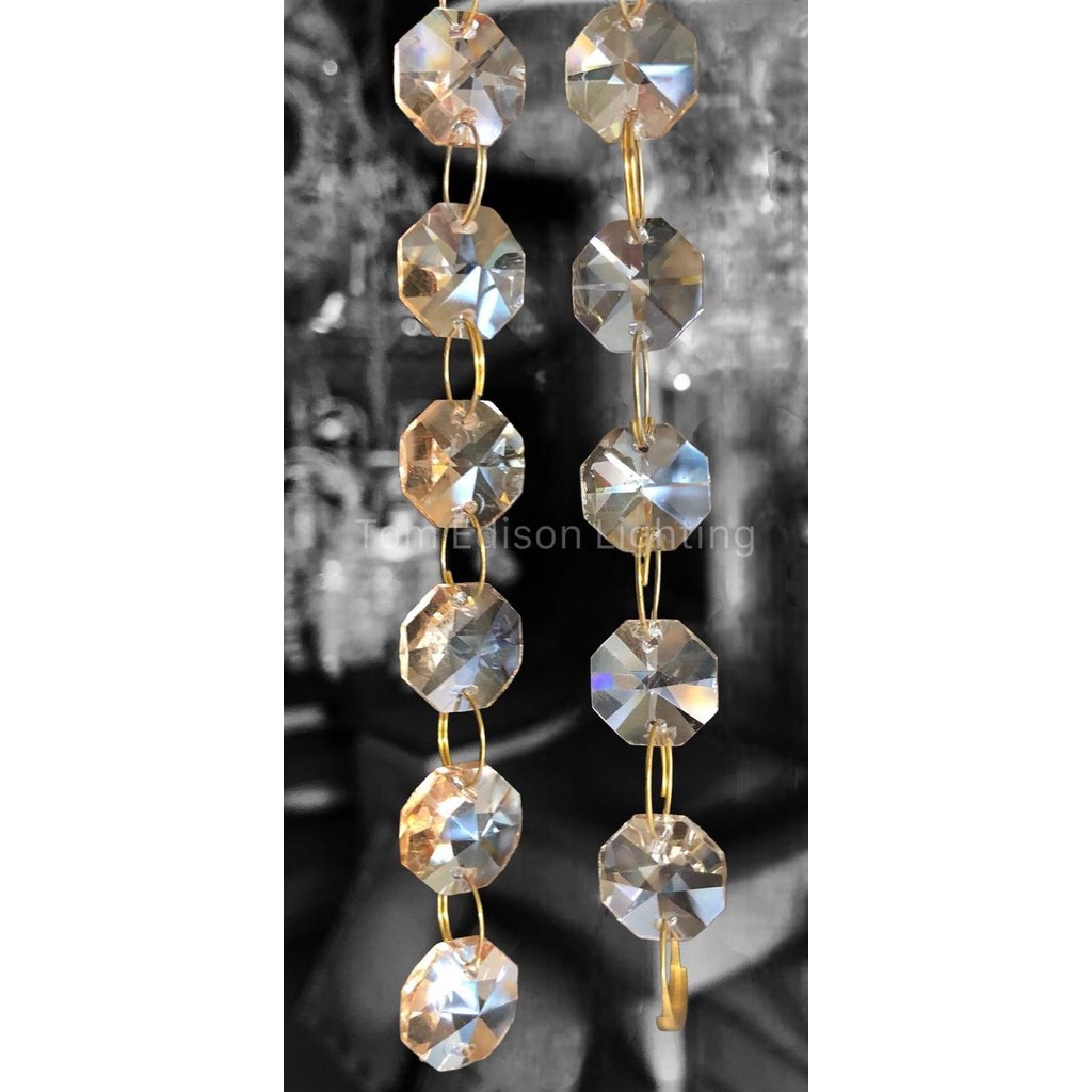 Sale Rangkaian Kristal Gantung Ronce Manik Warna Color Dekorasi Tirai Lampu