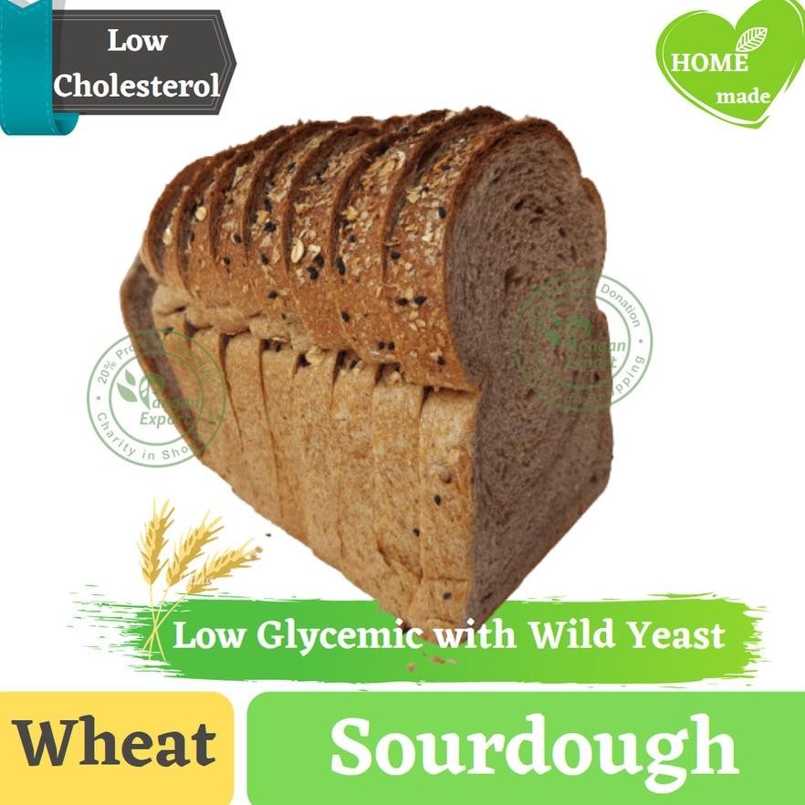 

Promoo!! Sourdough Bread Wild Yeast Loaf | Roti Gandum Multi Grain Organik