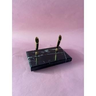 SWG Tempat pena Meja kantor marble black nero