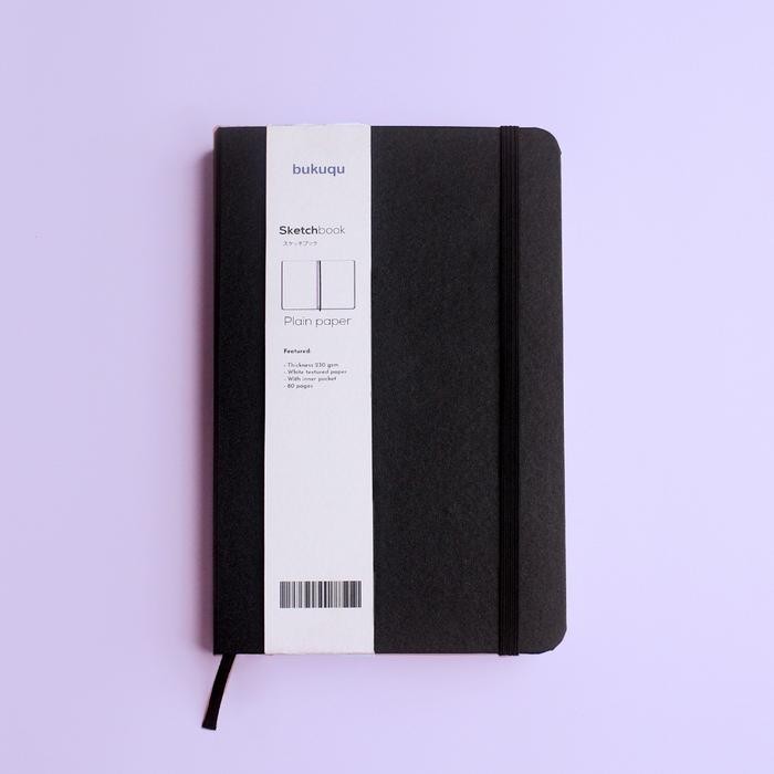 

SWG Bukuqu Sketchbook A5 230 gsm Portrait - Watercolor Paper Hardcover - Notebook gambar/ Lukis/ Cat Air