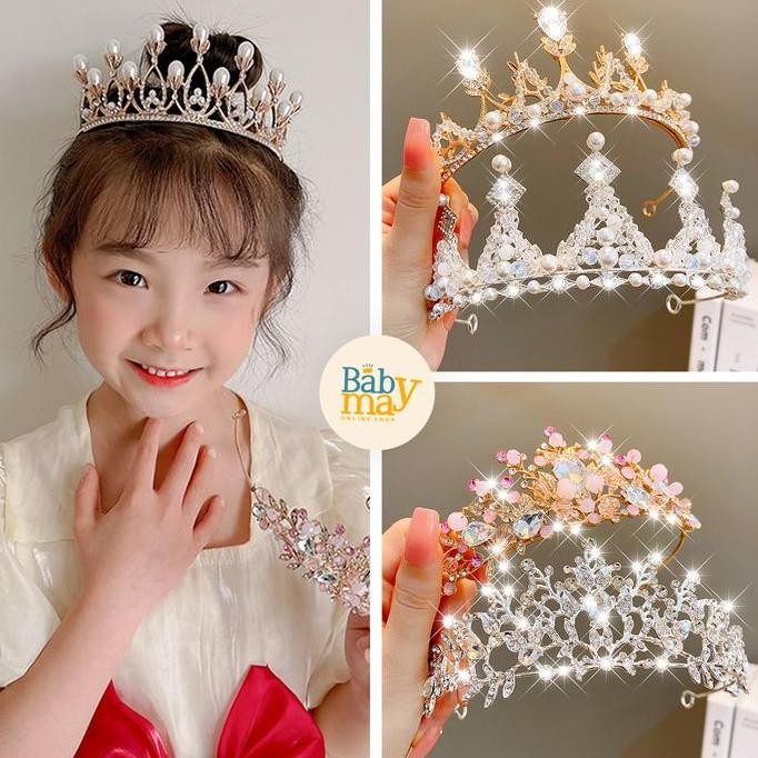 [ Babymay ] Mahkota Premium Anak Perempuan Princess Hijab Ulang Tahun Karnaval / Aksesoris Fashion R