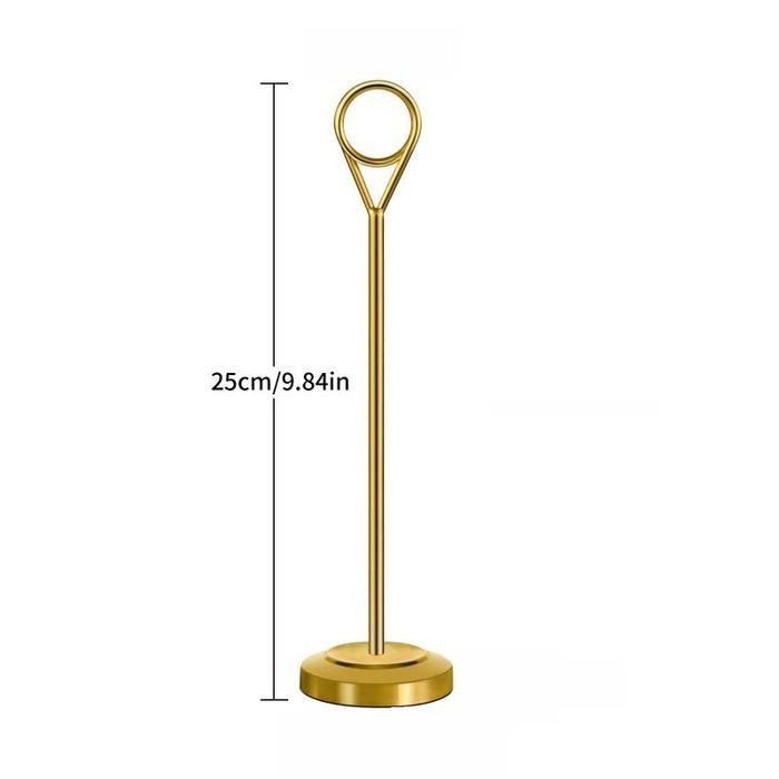 

SWG Tiang Nomor Meja Stainless Menu Stand Table Number Holder Stand