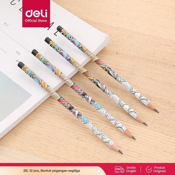 

SWG Deli Graphite Pencil 2B EU5330 - Set 12 Pcs, Kayu Poplar Kualitas Tinggi, Tidak Beracun, Sertifikat CE & FSC, Ideal untuk Sekolah & Kantor Pensil Alat