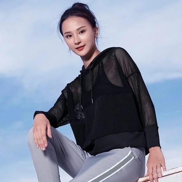 Hoodie basic jaring / hoodie jala korea / baju jaring olahraga gym / hoodie lari pagi