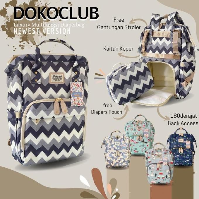 Tas Diaper Bag Dokoclub Set Pouch