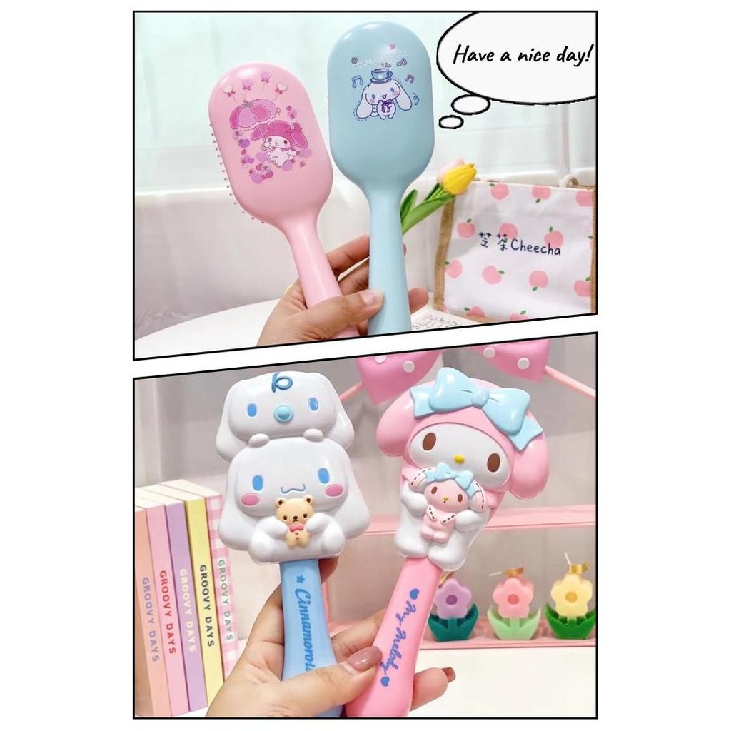 Sisir Rambut Karakter Hello Kitty Melody Pompurin Cinamoroll Kuromi