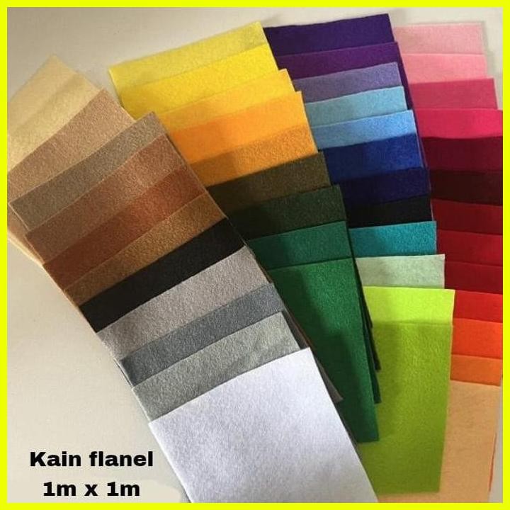 Murah Kain Flanel 1 Meter Kain Flanel Import Kain Flanel Bahan Craft Kain Boneka